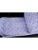Couvre-lit matelassé Double bed Dessins Cachemire Violet 270x270 Coton-Tissage de la Toscane
