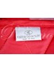Couvre-lit matelassé Double Diamants Rouge Blanc 270x270 Coton-Tissage de la Toscane