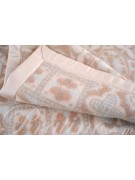 Blanket Bed Wool, Merino Lamb Beige-Pink 250x210
