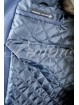 Double Breasted Raincoat Blue XL XXL Slim Quilted Padded Coat