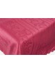 Rectangular Tablecloth x12 Bordeaux Flanders Jaquard Lines +12 Napkins 270x180 8041