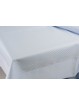 長方形のテーブルクロスx12ライトブルーフランダーススクエア270x180 + 12ナプキン8060