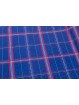 Doble colcha de Algodón Satén Azul real Fucsia Cuadros Paneles 270x270 Rebrodé