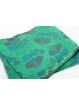 Double couvre-lit Satin de Coton Vert, Fuchsia, Turquoise Fleurs 270x270 Isabel Rebrodé