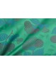 Double couvre-lit Satin de Coton Vert, Fuchsia, Turquoise Fleurs 270x270 Isabel Rebrodé