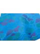 Double couvre-lit Satin de Coton Turquoise, Fuchsia Fleurs 270x270 Isabel Rebrodé