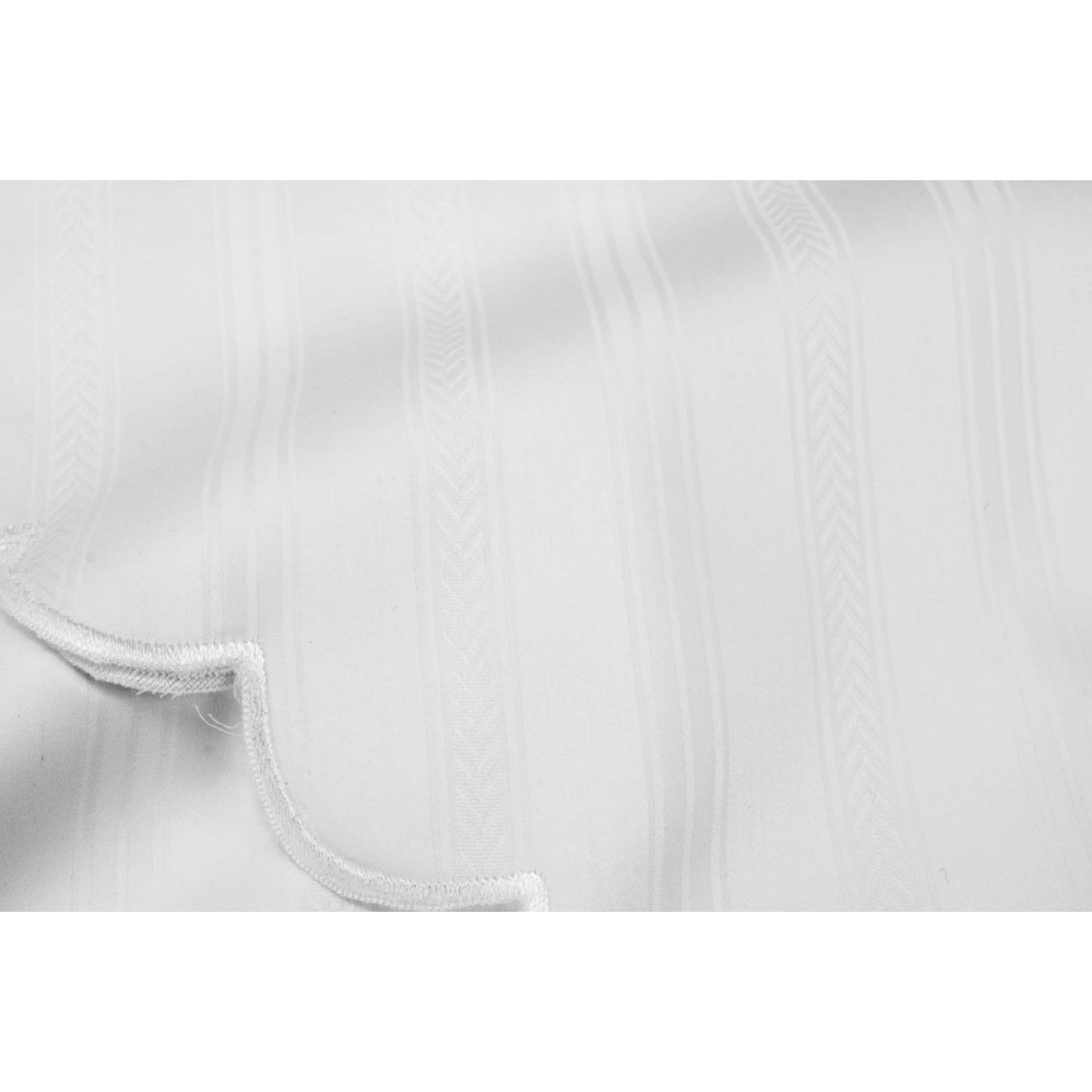 Tagesdecke, Leichte Doppel-Satin-Baumwolle in Weiß, Jaquard-Stecker 260x260 ref. Smerlo Gestickt