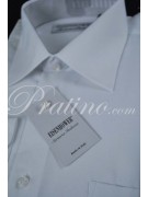 Camicia Uomo Classica 15¾ 40 Twill Spina Bianco Collo Italia