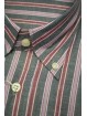 Homme shirt M 40-41 ButtonDown Lignes de Rose, de Gris et de Rouge FilaFil