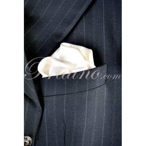 Fazzoletto da taschino uomo bianco pochette seta bianca avorio fazzoletti elegan 