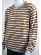 Sweater Hombre 56 3XL Celeste Naranja Gris Rayas Rojas - Mezcla Cashmere