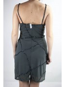 Dress Women's Mini Dress Elegant S - Gray the Intersection of Beads and Sequins