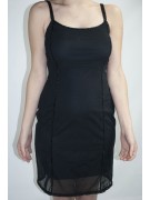 Damen kleid Mini Kleid Elegant Schwarz M - Zeilen von Schwarzen Perlen