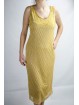 ガウンの女性の優雅なシースドレス-XL-黄金のビーズ-ダイヤモンド刺繍