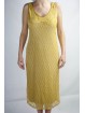 Vestido de las Mujeres Elegantes de la vaina Vestido-XL-Amarillo-Oro - Cuentas-de Diamante y Bordados