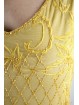 Robe Femmes Élégante Robe fourreau-XL-Jaune-Or - Perles de Diamant et de la Broderie