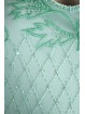 Robe Femmes Élégante Robe fourreau XL aigue - marine, des Perles, des Diamants, et de la Broderie