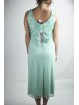 Gown Women's Elegant sheath Dress XL Aquamarine - Beads, Diamonds, and Embroidery