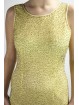 Damen Kleid Mini Kleid Elegant S Gelb - Gold Perlen
