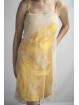 服装の女性のミニドレスS"優雅な黄白色のチュールビーやスパンコール