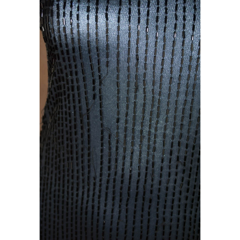 Abrigo Largo Mujer Elegante M Azul Claro Negro - Lluvia de vestidos tubo