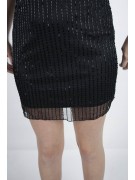 Elegant Women's Mini Sheath Dress M Black - Rain of sheath dresses