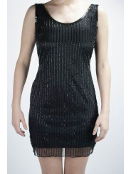 Mini robe fourreau élégante pour femme M Noir - Pluie de robes fourreau
