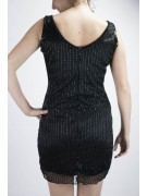 Mini vestido tubo elegante para mujer M Negro - Lluvia de vestidos tubo