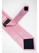 Rosa krawatte Tintaunita Verarbeitung Zeilen Horizontal - 100% Reine Seide - Made in Italy