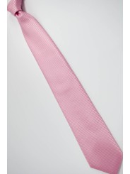 Corbata rosada Tintaunita de Mecanizado Horizontal de las Líneas - 100% Pura Seda - Made in Italy