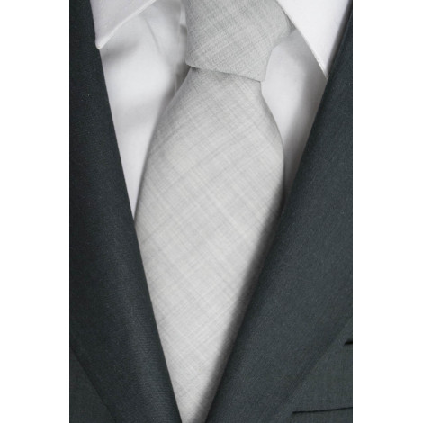 Tie Grey Chiato FilaFil Opaque - 100% Pure new Wool - Made in Italy