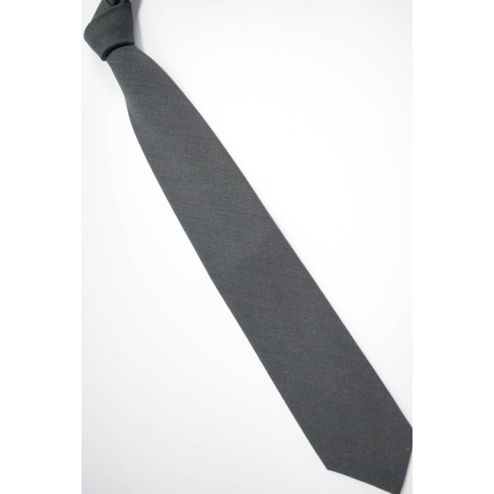Tie Dark Grey Matt Cacharel - 100% Pure new Wool - Made in Italy