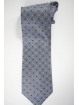 Tie Gray with Small Drawings in Black and White - Laura Biagiotti - 100% Pure Silk
