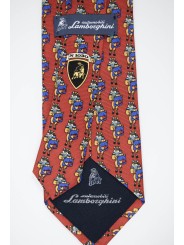 Tie Red Designs Bull Lamborghini - 1030 - 100% Pure Silk