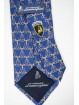 Krawatte Hellblau Mit Kleinen Zeichnungen Lamborghini - 1020 - 100% Reine Seide