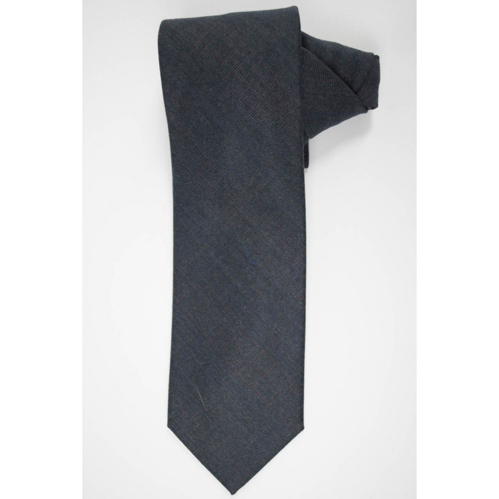 Tie Dark Grey Ref Red Cacharel - 100% Pure new Wool - Made in Italy