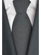 Krawatte 1° Classe Alviero Martini-dunkelgrau - 100% Wolle - Made in Italy