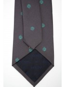 Tie Plum Small Designs Turquoise - 100% Pure Silk - Made in Italy
