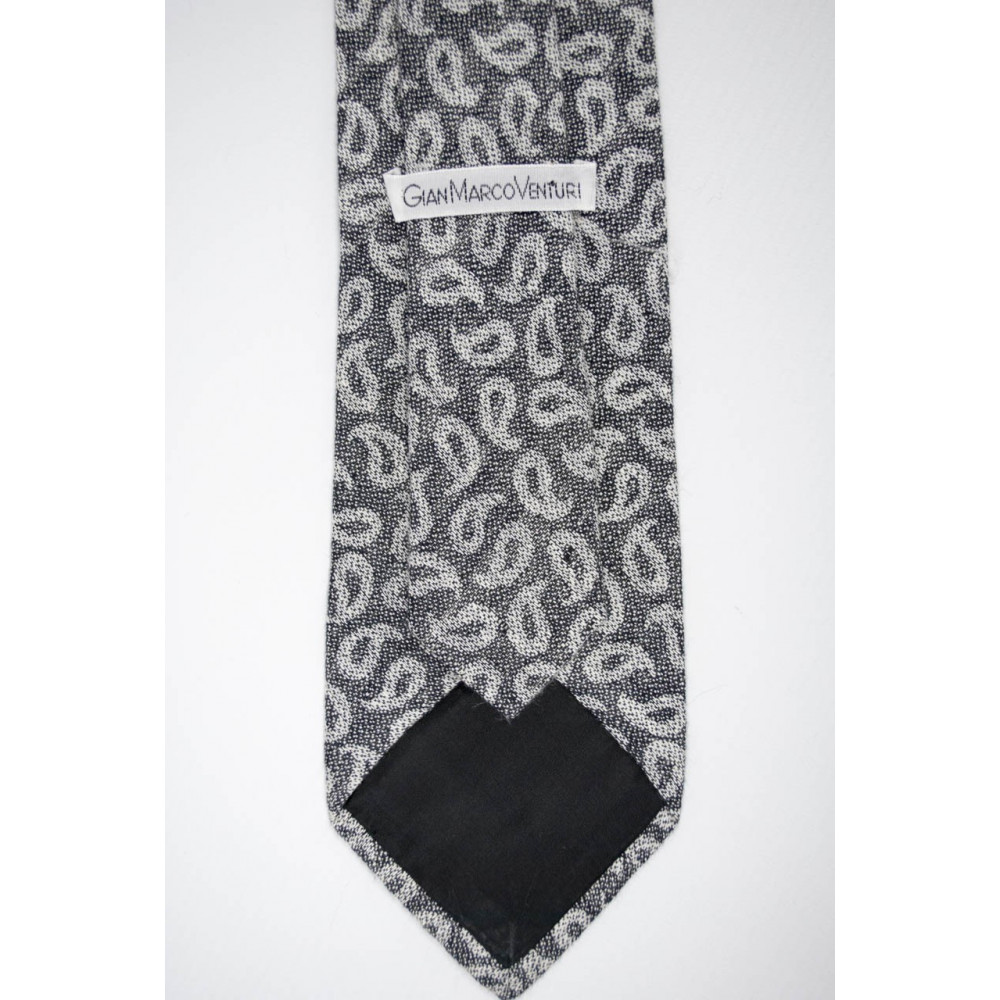 Tie Grey Designs Cashmere - GianMarco Venturi - 100% Pure Silk
