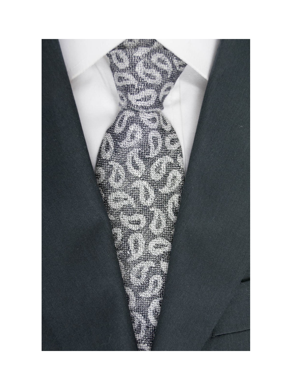 Tie Grey Designs Cashmere - GianMarco Venturi - 100% Pure Silk