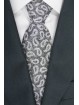 Krawatte Grau Muster Kaschmir - GianMarco Venturi - 100% Reine Seide