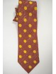 Tie Red Large Polka Dots Yellow Sanssouci - 100% Pure Silk