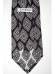 Tie Dark Brown Design Arabesque - 100% Pure Silk
