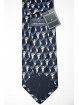 Krawatte Schwarz Muster in Bluette und Grau - Daniel Hechter - 100% Reine Seide