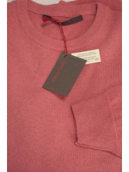 ライト コーラル ピンク メンズ クルーネック セーター SML XL XXL - カシミア ウール ブレンド