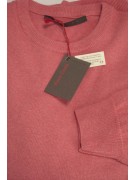 Light Coral Pink Men's Crew Neck Sweater SML XL XXL - Cashmere Wool Blend