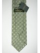 Cravatta Verde Piccoli disegni Verde Scuro - 100% Pura Seta - Made in Italy