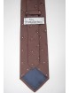 Brown corbata con Diseños Pequeños - 100% Pura Seda - Made in Italy