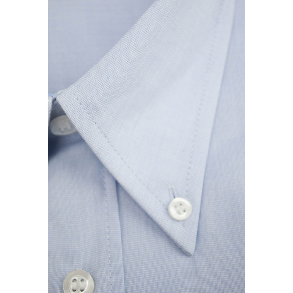 FilaFil Chemise boutonnée bleu clair pour homme - M 40-41