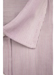 Red Striped Men's Shirt Spread Collar - M 40-41 - slim fit
